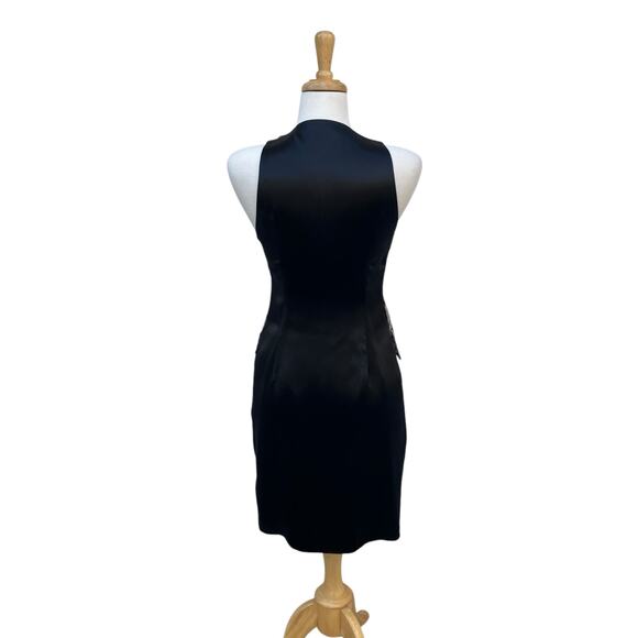 Anna Sui Shift Dress Sm Wool Purple Black Checkered Sleeveless Preppy Academia - Picture 5 of 16